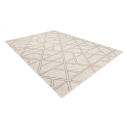 Dywan JERSEY 19241 beż - Romby, geometryczny pętelkowy, strukturalny BOHO 60x100cm