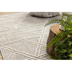 Dywan JERSEY 19241 szary - Romby, geometryczny pętelkowy, strukturalny BOHO 60x100cm Dywan JERSEY 19241 szary - Romby, geometryczny pętelkowy, strukturalny BOHO 60x100cm