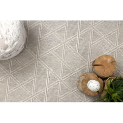 Dywan JERSEY 19241 szary - Romby, geometryczny pętelkowy, strukturalny BOHO 180x270cm Dywan JERSEY 19241 szary - Romby, geometryczny pętelkowy, strukturalny BOHO 180x270cm