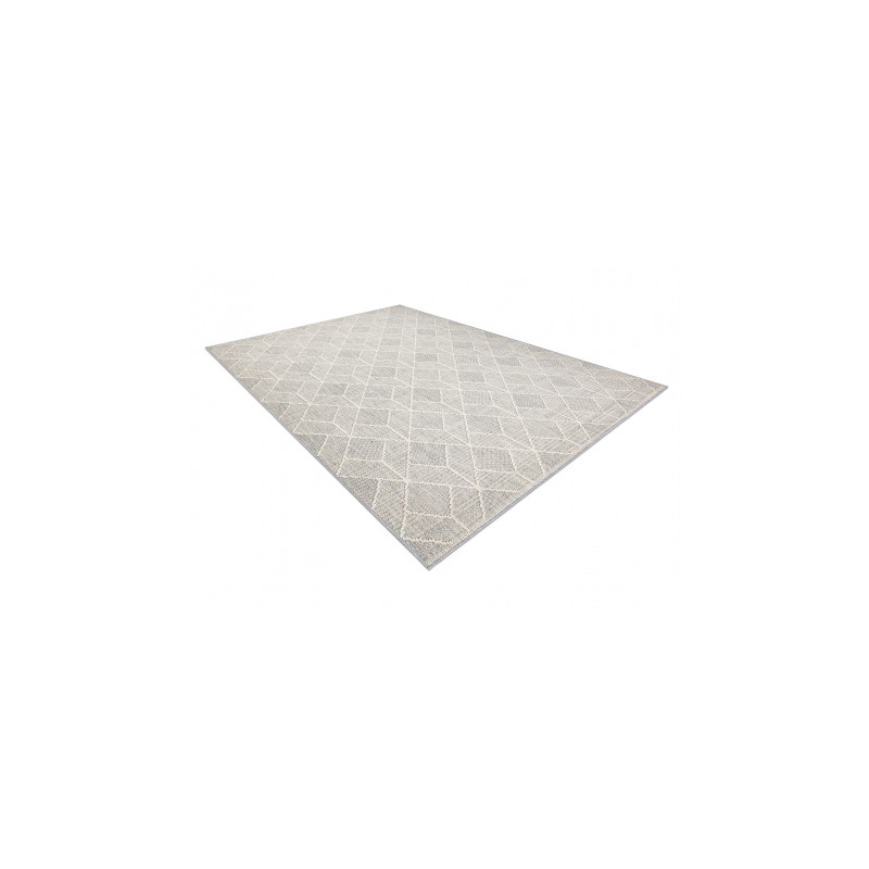Dywan JERSEY 19231 szary - Geometryczny pętelkowy, strukturalny BOHO 180x270cm