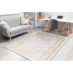 Dywan DUKE 51523 krem / złoty - Ramka, strukturalny, bardzo miękki, frędzle 280x370cm Dywan DUKE 51523 krem / złoty - Ramka, strukturalny, bardzo miękki, frędzle 280x370cm
