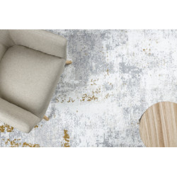 Dywan DUKE 51378 krem / złoty - Beton, kamień strukturalny, bardzo miękki, frędzle 140x190cm Dywan DUKE 51378 krem / złoty - Beton, kamień strukturalny, bardzo miękki, frędzle 140x190cm