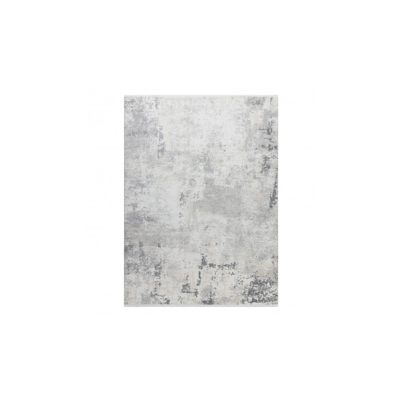 Dywan DUKE 51378 krem / szary - Beton, kamień strukturalny, bardzo miękki, frędzle 180x270cm