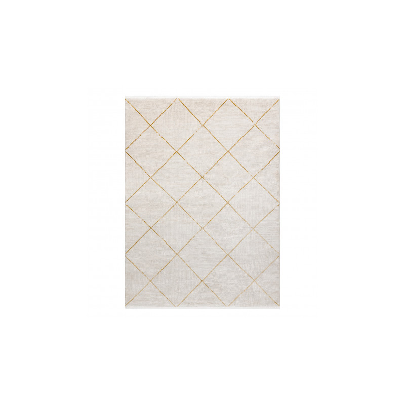 Dywan DUKE 51245 krem / złoty - Kratka, strukturalny, bardzo miękki, frędzle 240x330cm Dywan DUKE 51245 krem / złoty - Kratka, strukturalny, bardzo miękki, frędzle 240x330cm