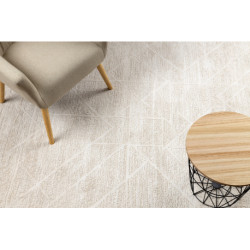 Dywan DUKE 51533 krem - Geometryczny, strukturalny, bardzo miękki, frędzle 240x330cm Dywan DUKE 51533 krem - Geometryczny, strukturalny, bardzo miękki, frędzle 240x330cm