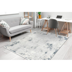 Dywan DUKE 51558 krem / niebieski - Geometryczny vintage, strukturalny, bardzo miękki, frędzle 120x170cm Dywan DUKE 51558 krem / niebieski - Geometryczny vintage, strukturalny, bardzo miękki, frędzle 120x170cm