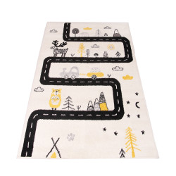 Dywan Kiddy H046A L.GREY/YELLOW 120x170cm