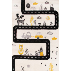 Dywan Kiddy H046A L.GREY/YELLOW 80x150cm