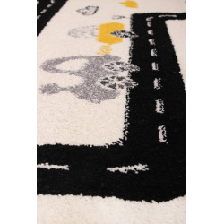 Dywan Kiddy H046A L.GREY/YELLOW 80x150cm