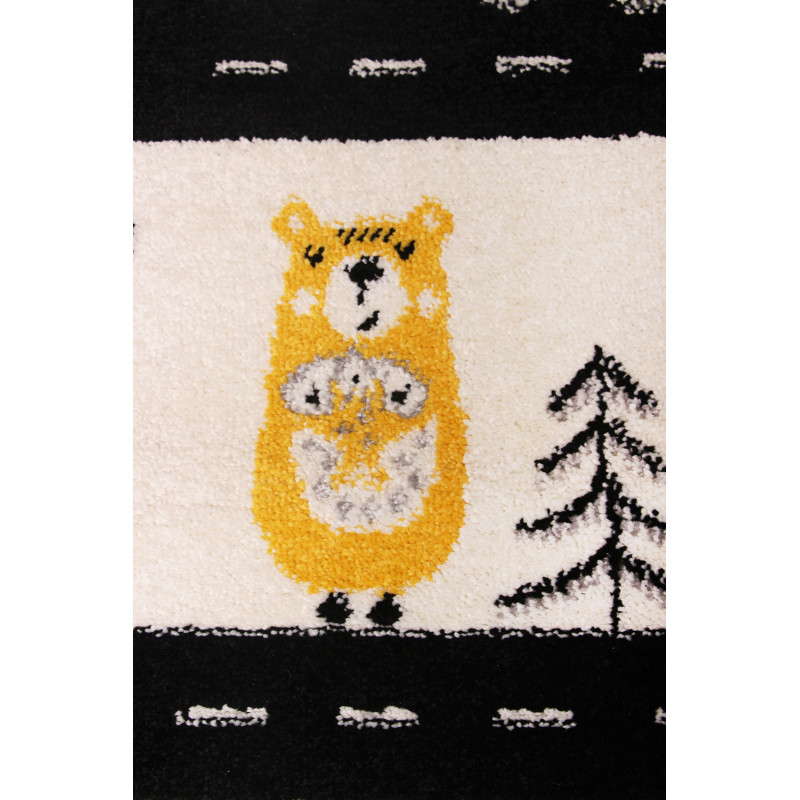 Dywan Kiddy H046A L.GREY/YELLOW 80x150cm