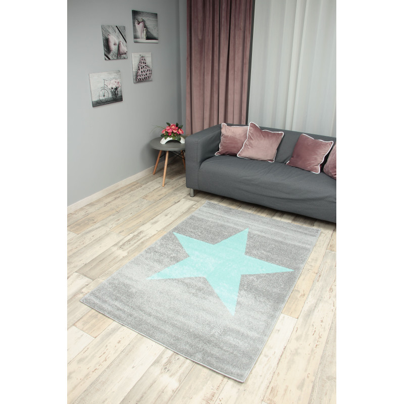 Dywan Kiddy 1140 GREY/TURQUOISE 160x230cm