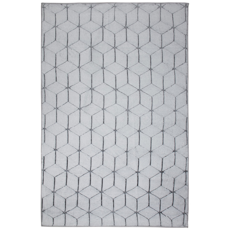 Dywan Rabbit 3D Carving GREY/WHITE 2 60x100cm Dywan Rabbit 3D Carving GREY/WHITE 2 60x100cm