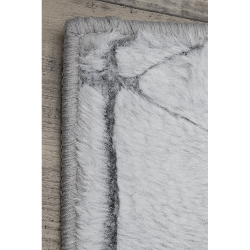 Dywan Rabbit 3D Carving GREY/WHITE 2 80x140cm Dywan Rabbit 3D Carving GREY/WHITE 2 80x140cm