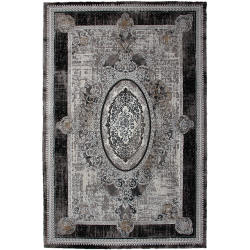 Dywan Tender 27145A BLACK/L.GREY VELVET 77x150cm