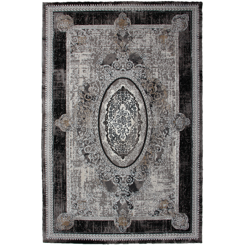 Dywan Tender 27145A BLACK/L.GREY VELVET 129x190cm