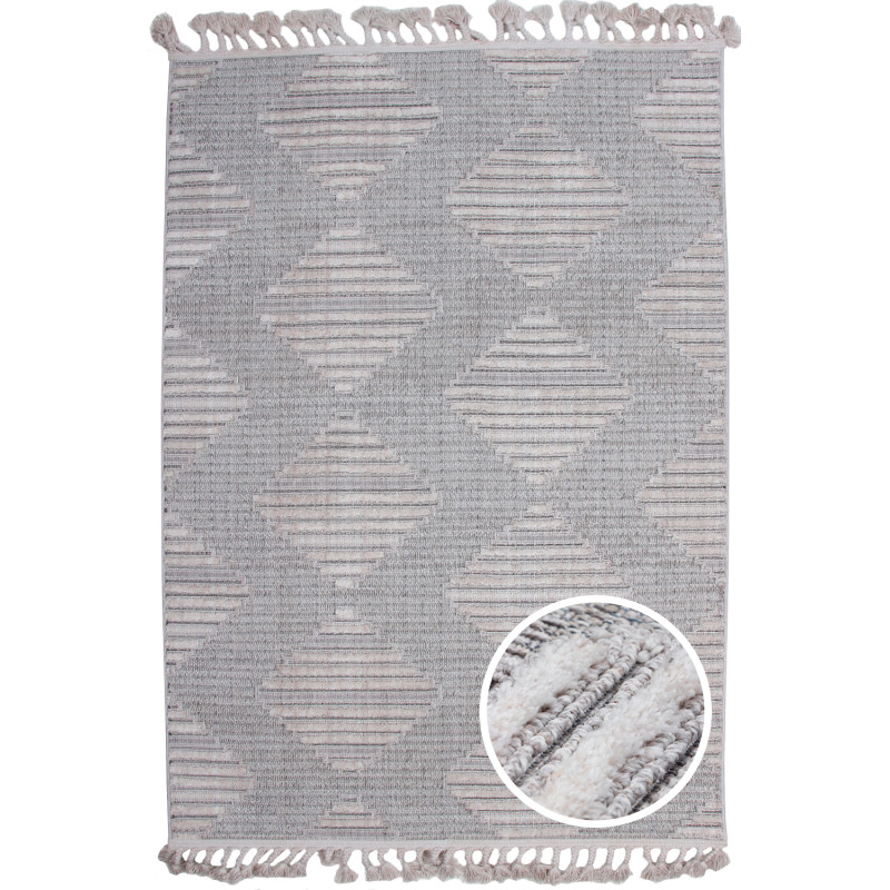 Dywan Monaco 135A L.GREY/L.GREY 133x190cm Dywan Monaco 135A L.GREY/L.GREY 133x190cm