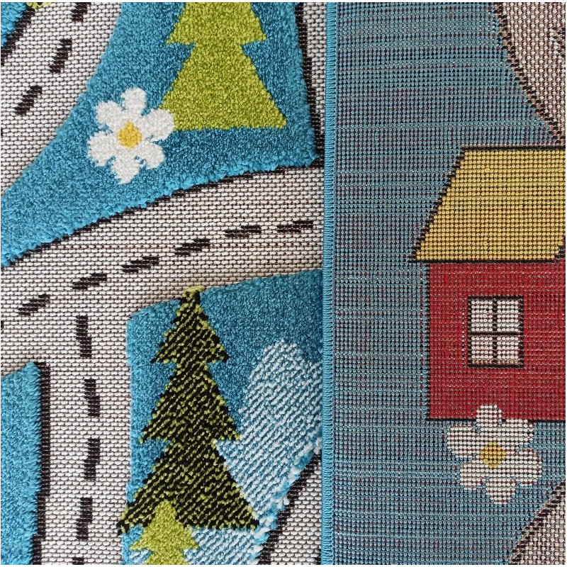 Dywan Dziecięcy Color Kids 02 Blue Dywan Dziecięcy Color Kids 02 Blue