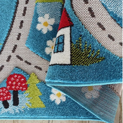 Dywan Dziecięcy Color Kids 02 Blue Dywan Dziecięcy Color Kids 02 Blue
