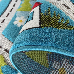 Dywan Dziecięcy Color Kids 02 Blue Dywan Dziecięcy Color Kids 02 Blue