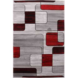 Dywan Cosmic Carving 5052 GREY/RED 120x170cm