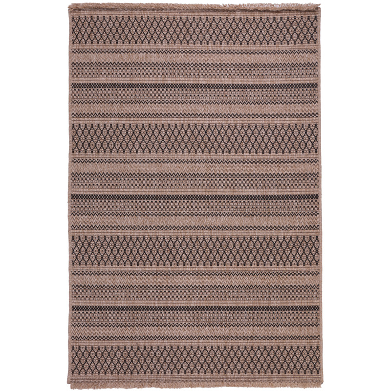 Dywan Indiana 08656A JUTE / BLACK 160x225cm