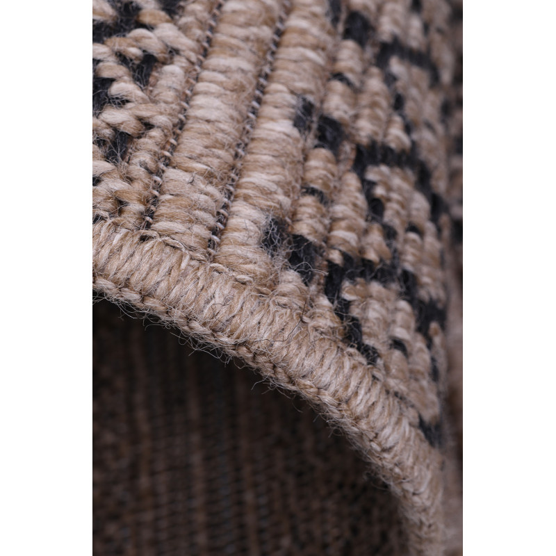Dywan Indiana 08656A JUTE / BLACK 160x225cm