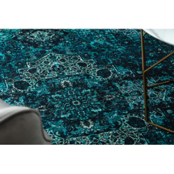 Dywan ANTIKA ancret azure, nowoczesny ornament, do prania - niebieski 80x150cm