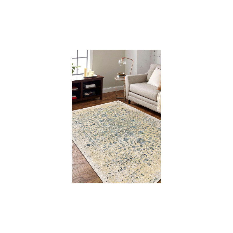 Dywan ANTIGUA 518 75 XX030 wełniany OSTA - Ornament płaskotkany krem  170x240cm