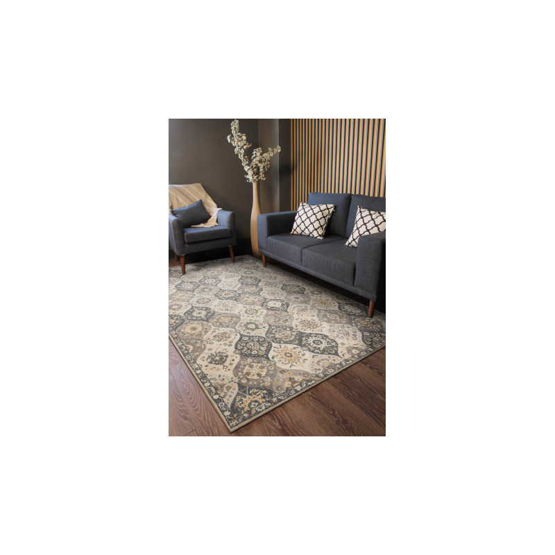 Dywan LEGEND 468 05 GB500 wełniany OSTA - Orientalny, eskluzywny beż / szary 240x340cm