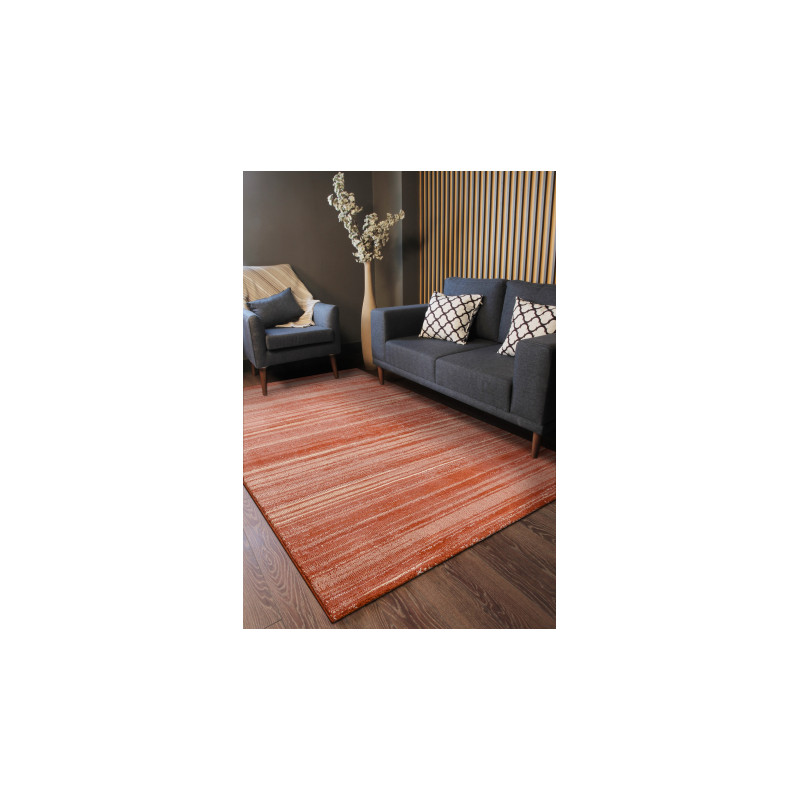 Dywan LEGEND 468 14 GB300 wełniany OSTA - Linie eskluzywny czerwony / beż 160x230cm