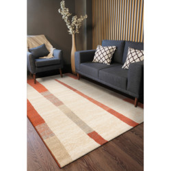 Dywan LEGEND 468 07 GB100 wełniany OSTA - Geometryczny, eskluzywny beż / czerwony 160x230cm Dywan LEGEND 468 07 GB100 wełniany OSTA - Geometryczny, eskluzywny beż / czerwony 160x230cm