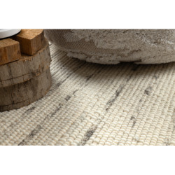 Dywan NEPAL 2100 biały / natural szary - wełniany, dwustronny, naturalny 160x220cm