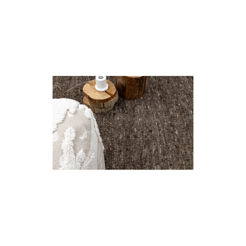 Dywan NEPAL 2100 tabac brązowy - wełniany, dwustronny, naturalny 140x190cm