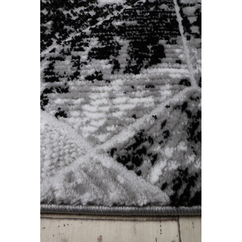 Dywan HOME 383 GREY/BLACK 80x150cm