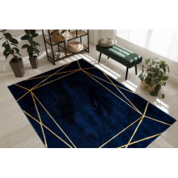 Dywan EMERALD ekskluzywny 1022 glamour, stylowy geometryczny granatowy / złoty 200x290cm Dywan EMERALD ekskluzywny 1022 glamour, stylowy geometryczny granatowy / złoty 200x290cm