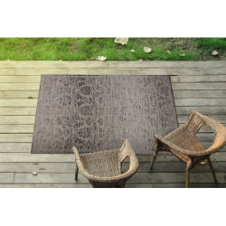 DYWAN SZNURKOWY SIZAL FLOORLUX 20211 srebrny  / CZARNA 240x330cm