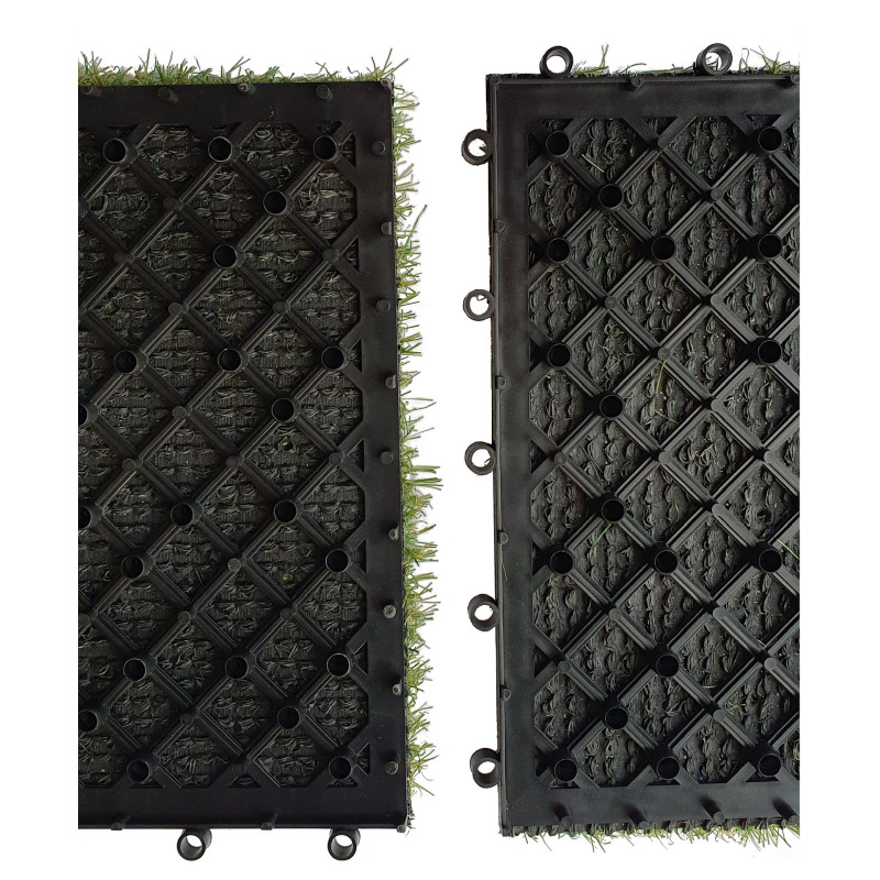 Sztuczna Trawa Płytka Podest Intens Verde 30x30 cm 10 szt Sztuczna Trawa Płytka Podest Intens Verde 30x30 cm 10 szt