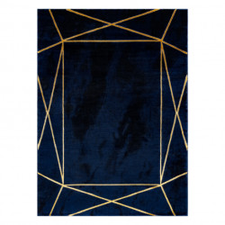 Dywan EMERALD ekskluzywny 1022 glamour, stylowy geometryczny granatowy / złoty 280x370cm