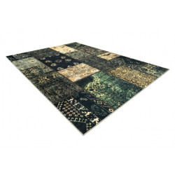 Dywan ANTIKA ancient olive, nowoczesny patchwork, grecki do prania - zielony 160x220cm