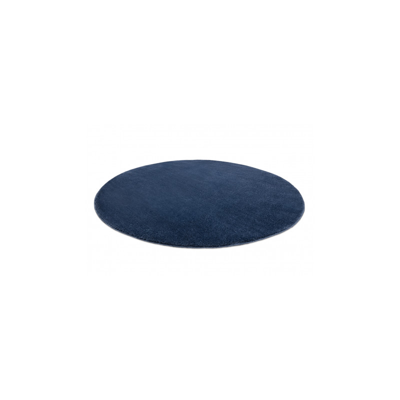 Dywan LINDO koło granat do prania, antypoślizgowy, Shaggy koło 80cm