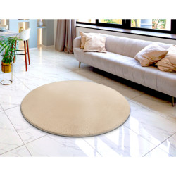 Dywan LINDO koło beż do prania, antypoślizgowy, Shaggy koło 80cm Dywan LINDO koło beż do prania, antypoślizgowy, Shaggy koło 80cm