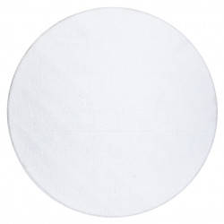 Dywan LINDO koło biały do prania, antypoślizgowy, Shaggy koło 80cm