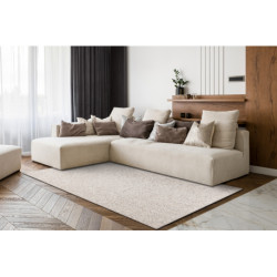 Dywan CASABLANCA WASHABLE 71511060 beż / szary - do prania, melanż, pętelkowy  80x150cm