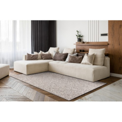 Dywan CASABLANCA WASHABLE 71511080 beż / brązowy - do prania, melanż, pętelkowy  80x150cm