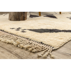 Dywan BERBER MR1801 Beni Mrirt berberyjski, ręcznie tkany z Maroka, Boho - beż / szary 150x240cm Dywan BERBER MR1801 Beni Mrirt berberyjski, ręcznie tkany z Maroka, Boho - beż / szary 150x240cm