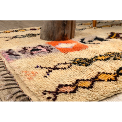 Dywan BERBER BJ1005 Boujaad berberyjski, ręcznie tkany z Maroka, Boho - beż / żółty 140x185cm Dywan BERBER BJ1005 Boujaad berberyjski, ręcznie tkany z Maroka, Boho - beż / żółty 140x185cm