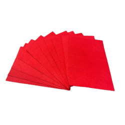 Formatki Filcowe Expo Czerwony Filc Zestaw 10 sztuk 20x30cm