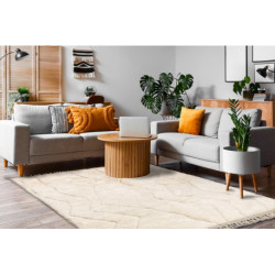 Dywan BERBER MR4315 Beni Mrirt berberyjski, ręcznie tkany z Maroka, Boho - beż 170x250cm