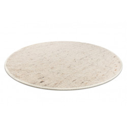 Dywan NEPAL koło 2100 beż - wełniany, dwustronny, naturalny koło 100cm