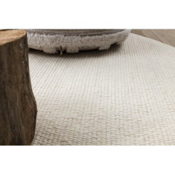 Dywan NEPAL 2100 koło natural, krem - wełniany, dwustronny, naturalny koło 100cm